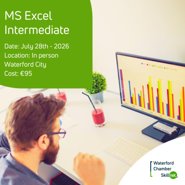 Microsoft Excel - Intermediate (InPerson) Feature Image